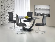 Masă de sufragerie Angila (pentru 6 persoane) (negru). Promo -6%. 769025
