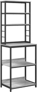 vidaXL Raft de bucătărie Gri Sonoma 60 x 40 x 168 cm Lemn compozit