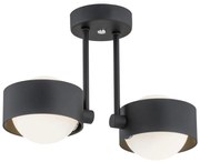 Plafoniera cu 2 spoturi design minimalist Massimo plus negru