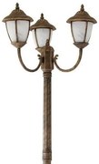 Stalp exterior cu 3 brate, H-212cm, IP43, auriu antic Madrid 8379 RX