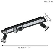 Eglo 94965 - LED Lampa spot SARRIA 3xGU10-LED/5W/230V