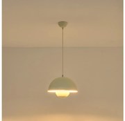 Lustră suspendată pe cablu JARDEN 1xE27/15W/230V, crem