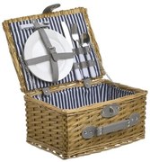 Cos de picnic Beige Natural 2 persoane 33 cm x 18 cm