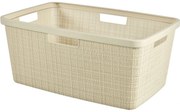 Curver Coș pentru rufe curate Jute 46 l, bej