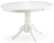 Masa extensibila William alba - L90/124 x l90 x h75 cm