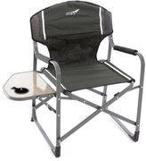 Scaun pliabil de camping cu masă și suport pentru băuturi