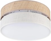 Plafonieră SIRJA DOUBLE BOHO 2xE14/15W/230V Ø 35 cm bej/crem