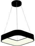 Lustră LED pe cablu LED/30W/230V 3000K 45x45 cm negru