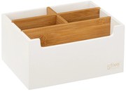 Organizator din bambus pentru cosmetice, 5 compartimente