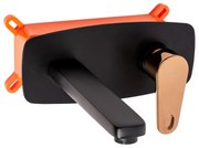 Baterie incastrata Mild negru/roz gold