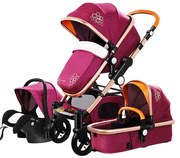 Carucior 3 in 1 cu landou transformabil sport, 0-36 luni, Mov - CPC-14-mov