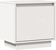 vidaXL Noptieră, alb, 40x30x40 cm, lemn masiv de pin