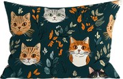 Fata de perna din policoton CATTAMI POLY 50x70 cm, verde inchis