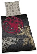 Lenjerie de pat din bumbac Herding Game ofThrones, 135 x 200 cm, 80 x 80 cm