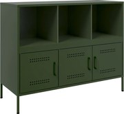 vidaXL Dulap, verde măsliniu, 100,5x39x79 cm, oțel