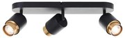 Brilliant - Spot LED COVELO 3xGU10/5W/230V, negru/auriu