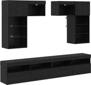 vidaXL Unități pentru Pereți de TV Pe perete 6 pcs Stejar Artizanal