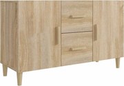 vidaXL Servantă, stejar sonoma, 100x36x60 cm, lemn compozit