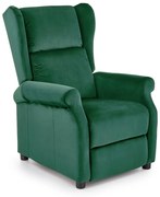 Fotoliu recliner Agustin 2 velvet verde H107 cm