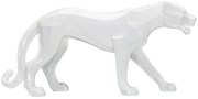 Mauro Ferretti Statuie In Forma De Pantera,  Alba cm 70X18X32,5 | Aosom Romania