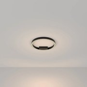 Plafoniera LED design modern Rim negru 40cm, 3000K