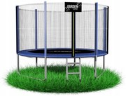 Trambulină de grădină 305 cm + plasă de protecție + trepte