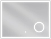 Mexen Kala oglindă de baie iluminată cu oglindă cosmetică 80 x 60 cm, LED 6000K, antiabur - 9820-080-060-611-00