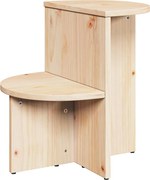 vidaXL Masă de cafea natural 50 x 40 x 50 cm Lemn masiv de pin