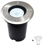 Corp de iluminat LED de exterior pentru căi de acces 1xGU10/6W/230V IP67 crom mat