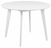 Masa dining fixa rotunda 105 cm alb Roxby