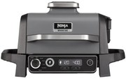 Gratar electric Ninja OG701EU, 2400W, Pana la 260C, Acoperire interna amina ceramica, Woodfire, Gri