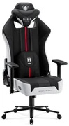 Scaun Gaming Diablo X-Player 2.0 Din Material Normal Size: Alb-Negru