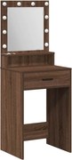 vidaXL Masă de Machiaj Stejar închis 50 x 41 x 135 cm Lemn compozit