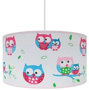 Lustra copii OWLS 1xE27/60W/230V alb