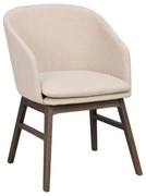 Set de scaune de sufragerie bej 2 buc. tapițat Windham – Rowico