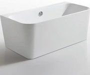Cada freestanding Kreiner Maggie 160x75 cm finisaj alb lipita de  perete  BTW