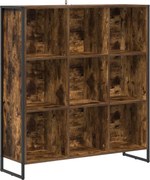 vidaXL Dulap pentru cărți Stejar fumuriu 99.5 x 30 x 108.5 cm