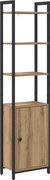 vidaXL Dulap pentru cărți Stejar Artizanal 40 x 24 x 161 cm