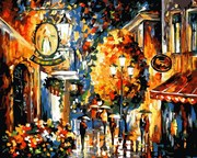 Pictura pe numere cu un cadru "Oraș în ploaie 2" 50x40 cm