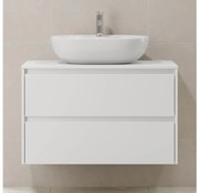 Dulap de baie TRONDHEIM pentru lavoar, 90 cm, alb