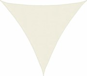 vidaXL Pânză parasolar, crem, 3x3x3 m, țesătură oxford, triunghiular