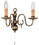 Aplica de perete design rustic FLAMISCH patina