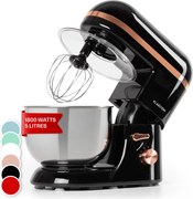 Klarstein Bella Elegance, robot de bucătărie, 1800W, 1,7 HP, 6 nivele, 5 litri, negru