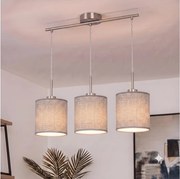 Brilagi - Lustru LED suspendat pe cablu NUBILA 3xE27/60W/230V gri