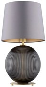 Veioza eleganta realizata manual Hampton, fumuriu/ gri