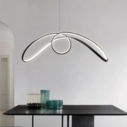 Lustră LED cu Telecomandă, 108W, Negru