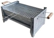 Gratar de picnic portabil Mr. Selo®, Pliabil, pentru camping si pescuit, Dimensiuni 40x25 cm, Geanta depozitare Inclusa