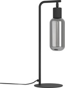 Eglo 901007 - Lampă de masă MAIONE 1xE27/4W/230V neagră/fumurie