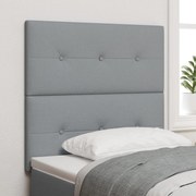 vidaXL Tăblie cap cu headboard Manual Gri deschis 80 cm țesătură