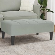 vidaXL Taburet, gri deschis, 77x55x31 cm, catifea
